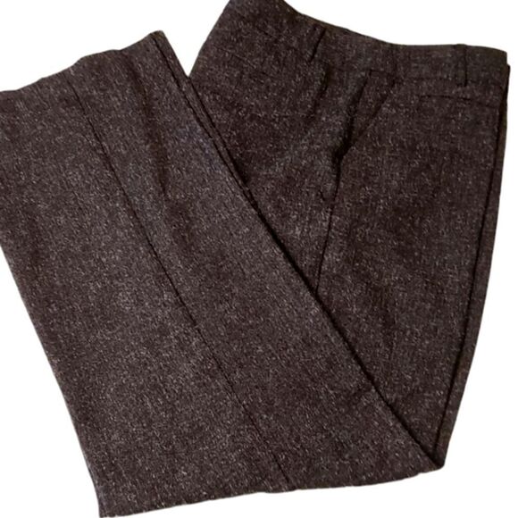 Van Heusen Tweed Stretch Trousers Charcoal Gray Stretch Size 10R - Picture 1 of 7